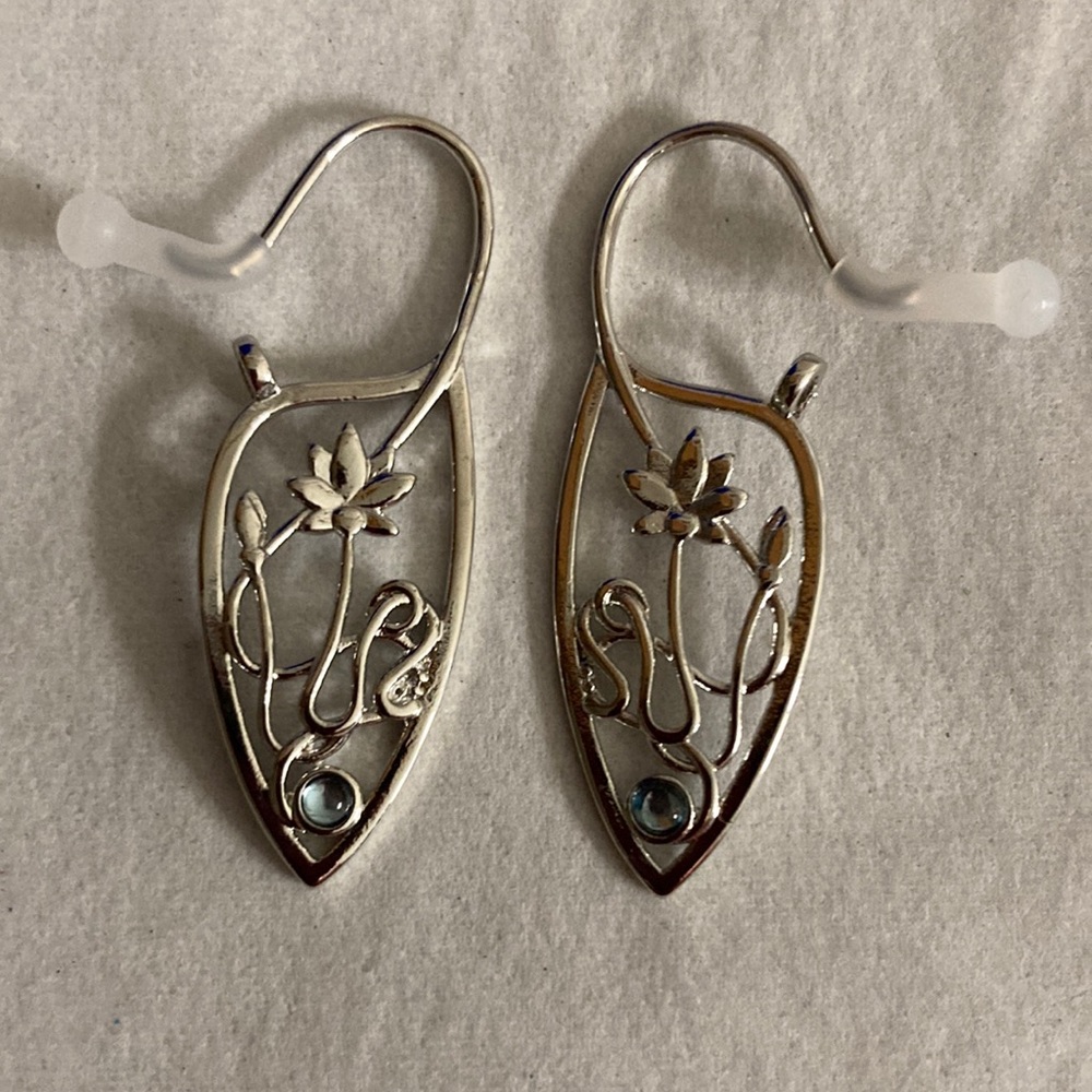 Silver unique earrings